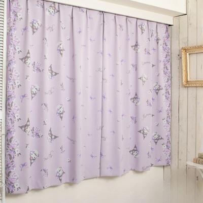 Kuromi Blackout Curtains 100cm X Light Made In Character (2 Panels, 230cm), 99.99% Blocking, Washable, Japan, Design, SS-11-208-19