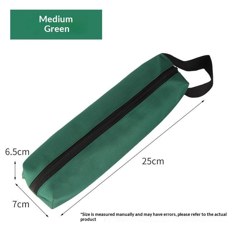 Lightweight Hand Tool Bag Waterproof Thick Canvas Storage Pouch for Screwdriver Wrench Suitable for Hiking Emergency Repair Kit