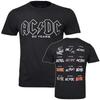 AC DC Logo History T Shirt Official 50Th Anniversary Fifty Years New