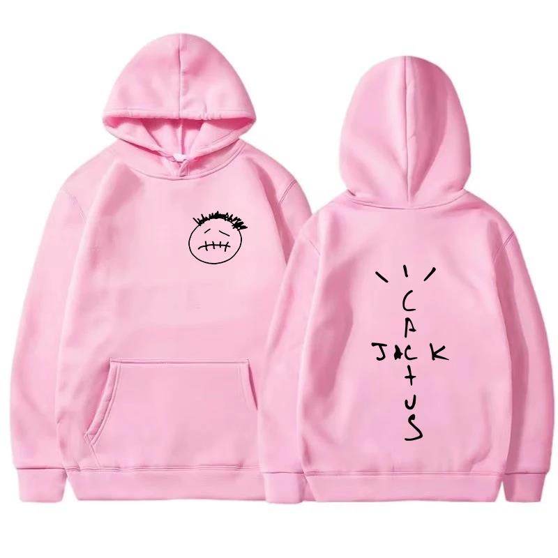 Herren Damen Mode Hip Hop Sweatshirt Ärmel Oversized Kapuzenpullover Tops Rapper Cactus Jack Musik Lässig Unisex Lang Album Hoodies