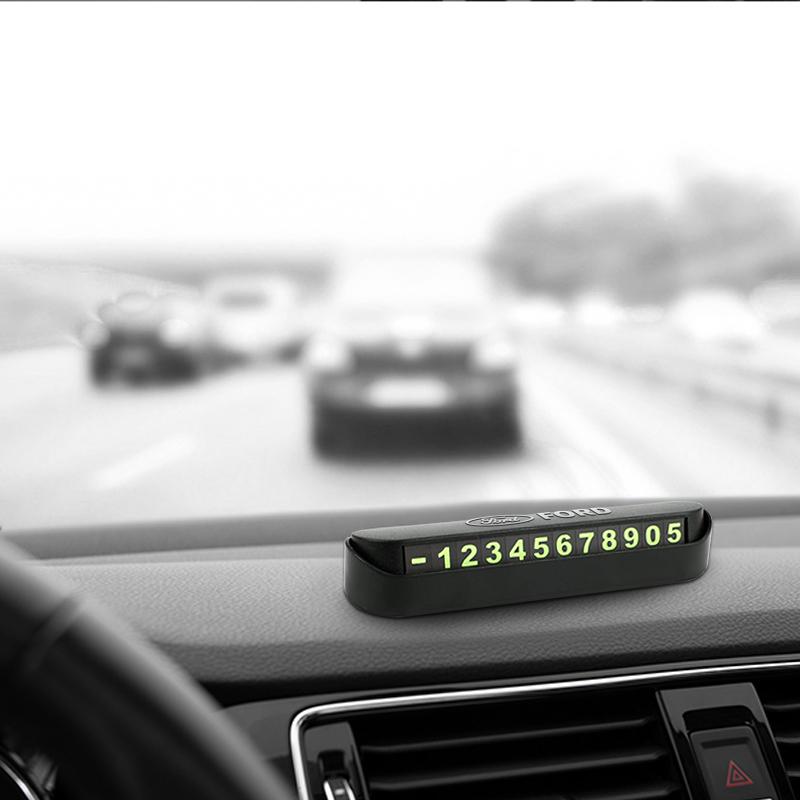 Car Sticker Car Temporary Stop Sign Parking Card Telephone Number Card Plate For Ford Fiesta EcoSport ESCORT focus 1 focus 3 foc