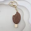 1Pcs Cute Ice Cream Keychain Mini Simulation Chocolate Pendant Versatile Bag Charm For Daily Decoration