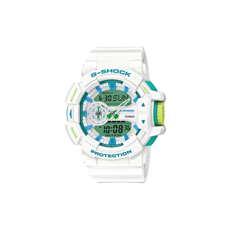 

Casio G-Shock Classic Series Summer Refreshing Turquoise Blue Color Antimagnetic Large Rotary Switch 200 Meters Waterproof Movement Quartz GA-400WG-7A зелений