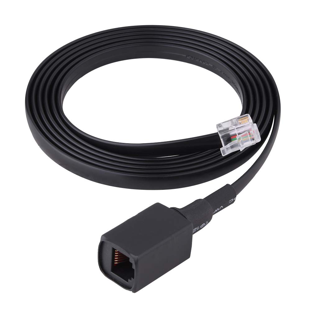 Durable 6-Pin Detachable Handheld Microphone Extension Cable for Yaesu Walkie-Talkies, 155cm Long