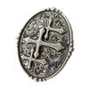 Vintage Carved Cross Pattern Belt Buckle Replacing Components Easy to Use Heavy Rock Style Belt Buckle for Adult