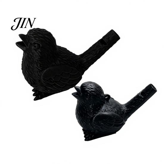 Water Activated Whistle 2Pcs Bird 3D Printed Toy with Chamber Realistic Warbling Sound Melodious for Outdoor Play Camping Party Favors Fun Novelty