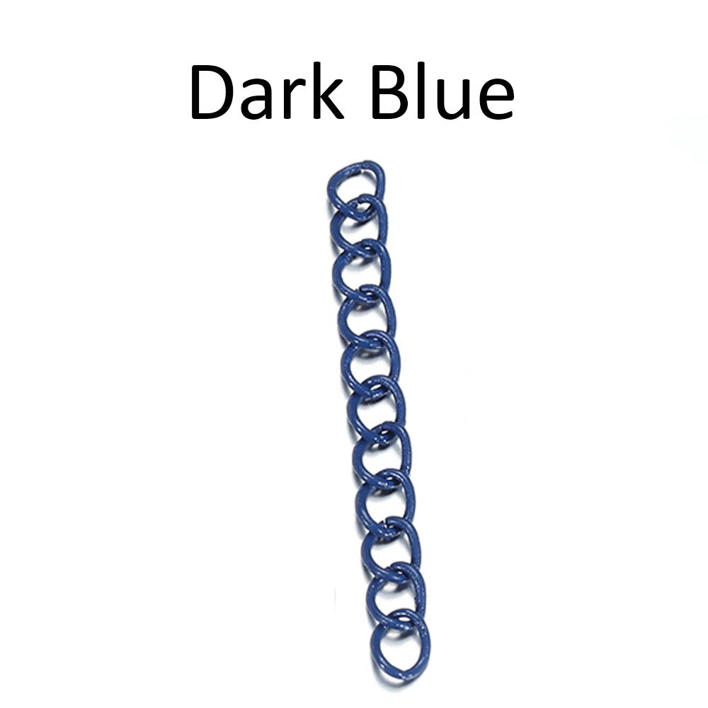 30pcs 4.5cm Colourful Necklace Extension Chain Bulk Bracelet Extended Chains Tail Extender For DIY Jewelry Making Supplies