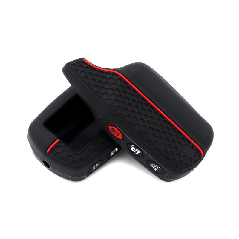 For Starline B9 B91 B6 B61 A91 A61 V7 LCD 2 Way Car Alarm Remote Key Chain 3 Buttons Silicone Car Key Case Cover Accessories Box