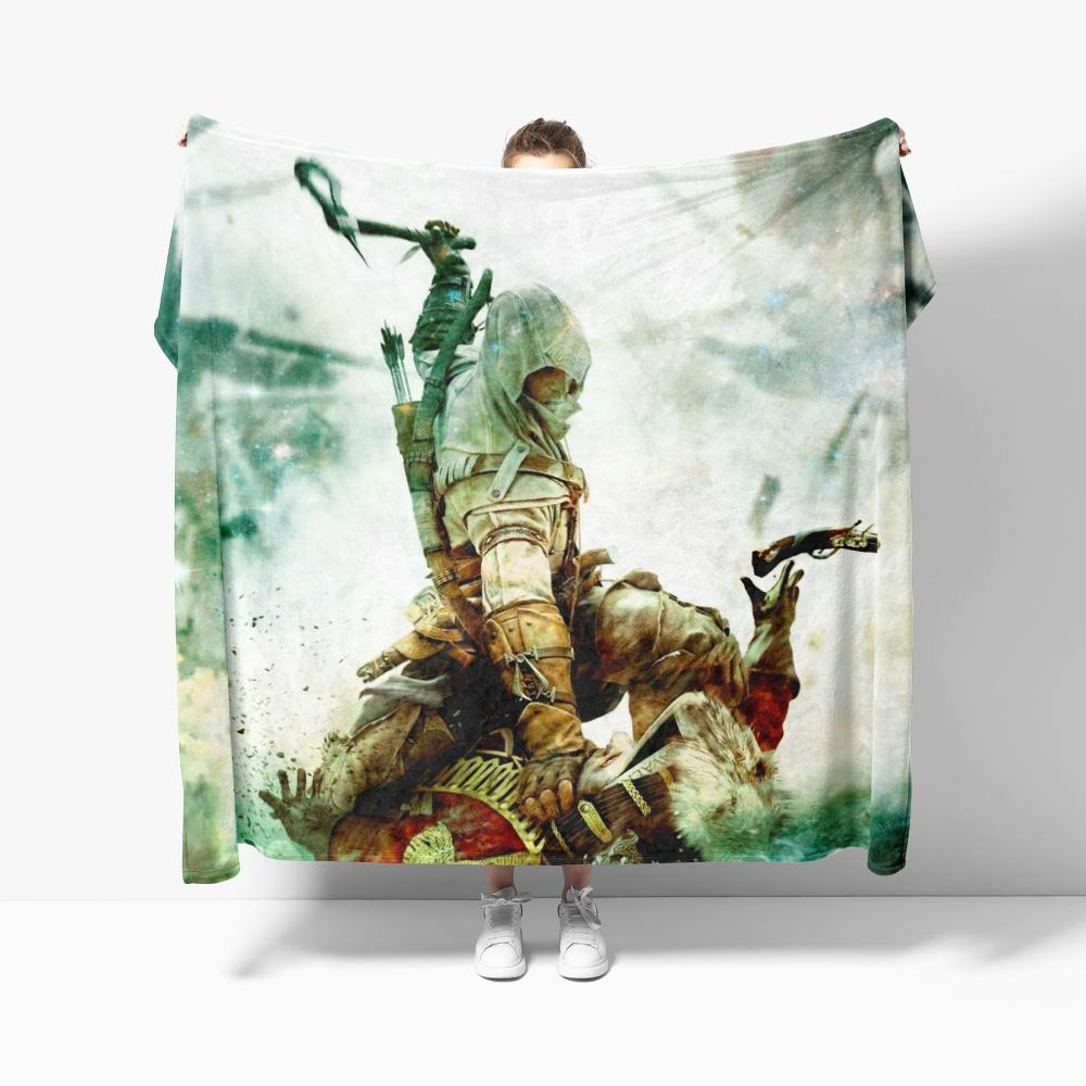 Assassins Blankets Soft Warm Flannel Creeds Throw Blanket Bedding for Bed Living Room Home Sofa