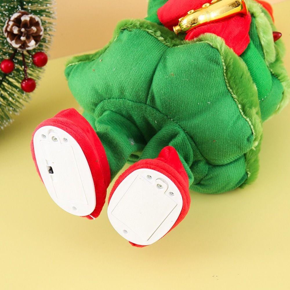 Festive Decor 35cm Size Electric Dancing Christmas Tree Glowing Singing Christmas Funny Swinging Dancing Singing Halloween