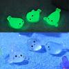 Glow In the Dark Animals Stress Relief Seal Miniature Aquarium Ornament Fairy Garden Decoration For Aquarium Decor
