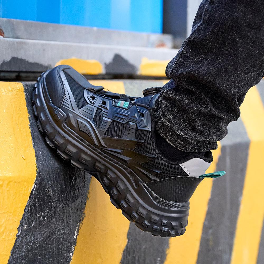 35-46 Fashion Safety Shoes Sneakers Genuine Leather Protective Shoes Works Shoes