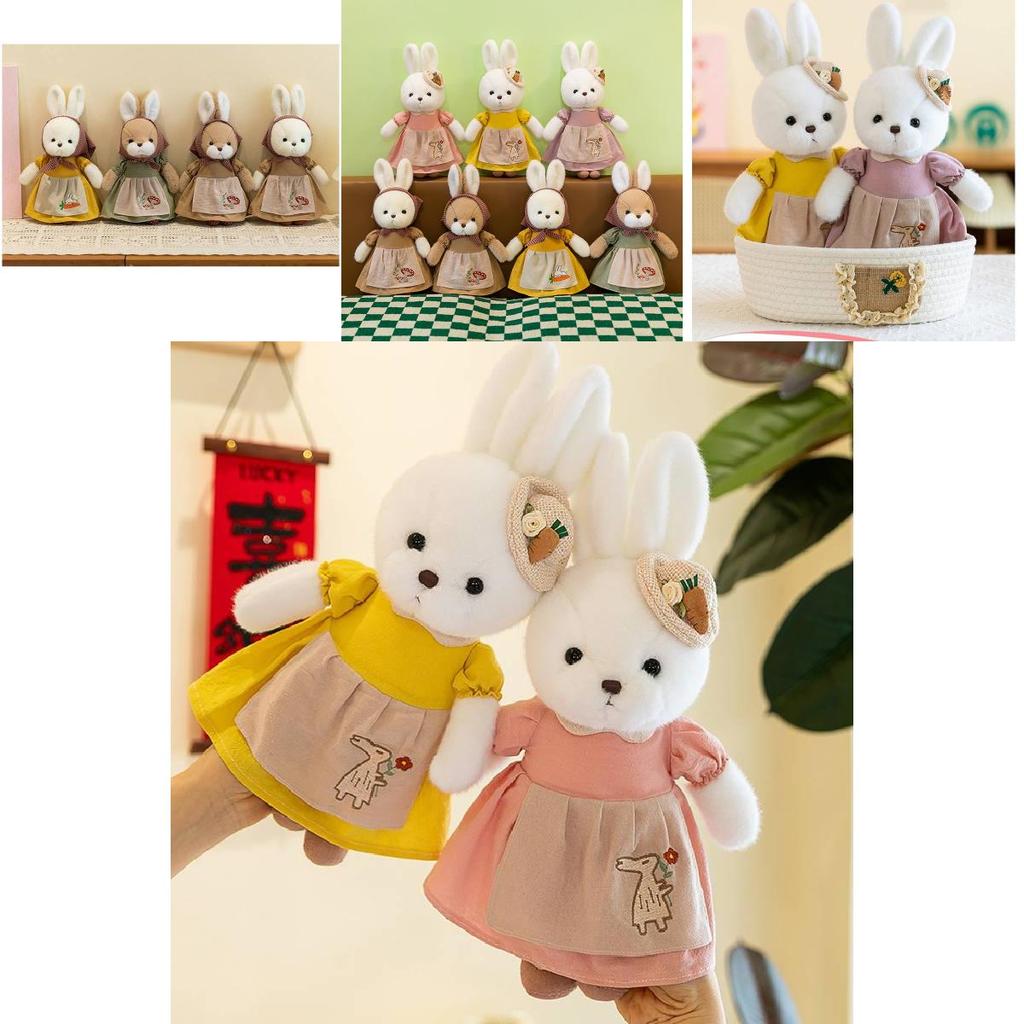 Adorable 30cm Plush Rabbit Doll With Soft Fabric And Cute Cartoon Design For Kids