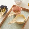 3.5 Inch Ceramic Seasoning Dish Chinese New Household Ice Cream Shape Hot Pot Sauce Dishes High Aesthetic Creative Small Bowl