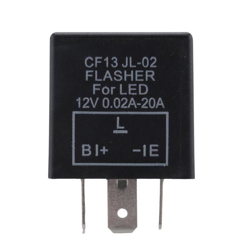Portable Car 3-Pin CF-13 Electronic LED 12V Flasher Relay Fix For Turn Signal Blinker