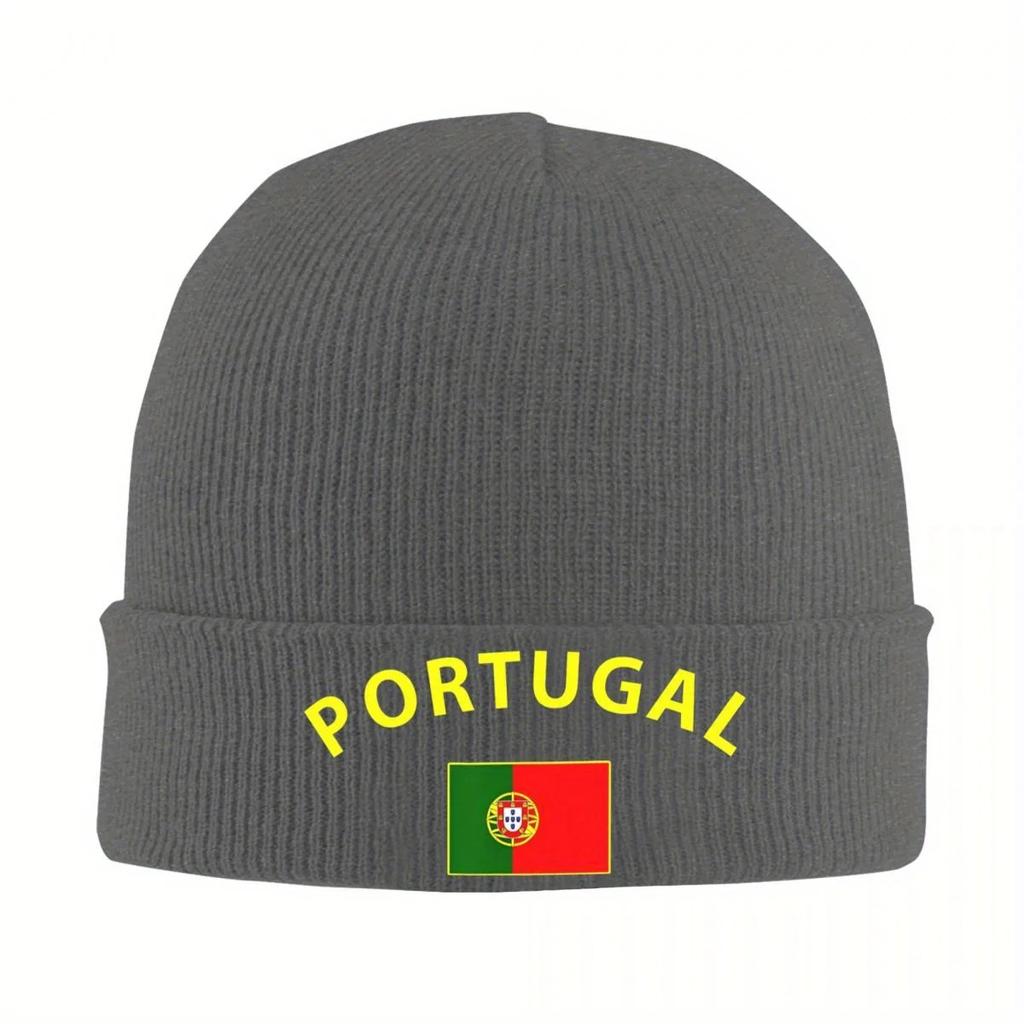 Portuguese Flag Bonnet Hats Beanie Hats Graphic Knit Hat Winter YK Cool Unisex Women Hippie Thermal Elastic Cap