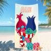 Customizable Personalized Beach Towels Trolls Themed designs.Suitable for the Beach, Yoga, Sports;ideal As Beach Accessories