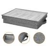 Portable Flatware Storage Case with Transparent Lid and Reinforced Handles for Convenient Utensil Organization