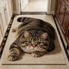 40×60CM Bathroom Carpet Realistic Bedroom Door Rug Cute 3D Cat Floor Mat  Home Decor