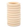 Wooden  s for Crafts   Care 10pcs Natural Baby Teethers, Untreated Wooden Circles for Craft Pendants, Connectors, Wood Color, 65mm, 2.6 Inch