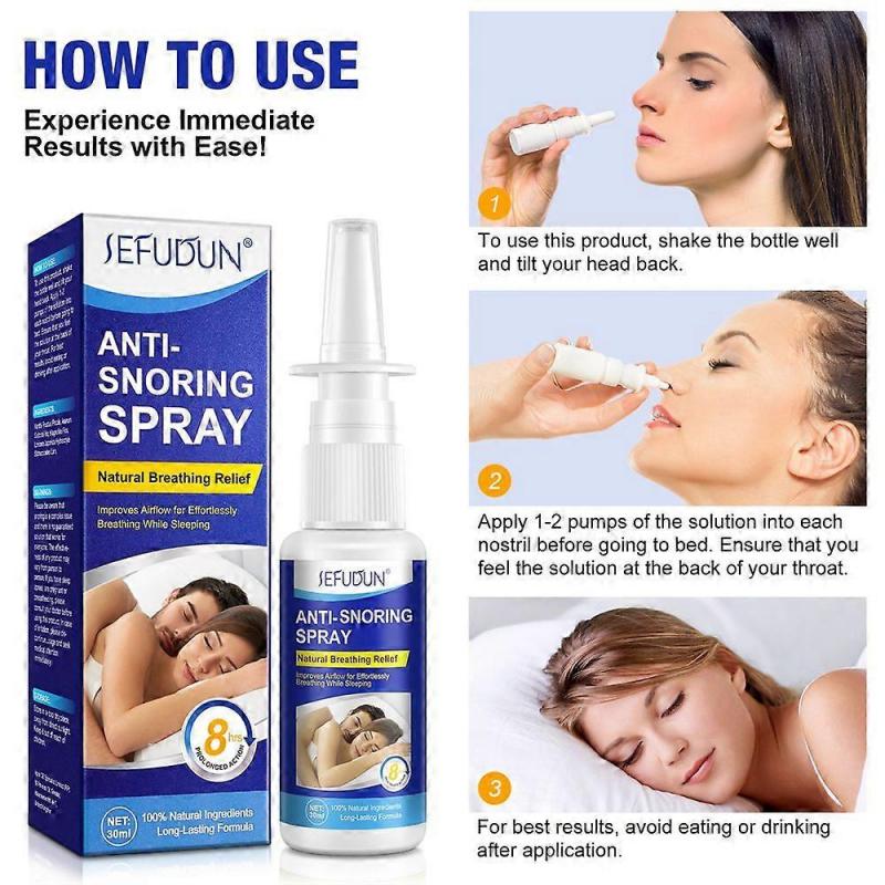 Anti-Snoring Nasal Spray, Natural Solution for Snore Relief, Fast Snore Stopper 2025