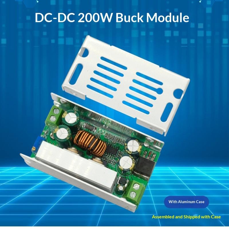 Dc-Dc Dc1-36V 200W 15A Step Down Buckconverter Power Supply Module Voltage Regulator Transformer Board 4 Usb With Case