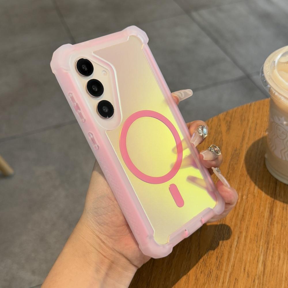 Heavy Duty Thickened Shockproof Magnetic Laser Case For Samsung S25 Ultra S24 S23 Plus Wireless Charging Military Armor Cover