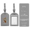 Thickened PU Leather Map-Stamped Luggage Tag & Passport Holder Set