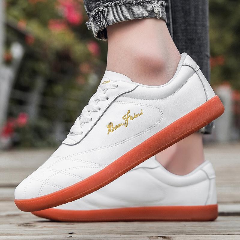 Tai Chi Shoes Men Tai Chi Light Breathable Leather Martial Arts Shoes Practice Performance Shoes Training Bagua Shoes