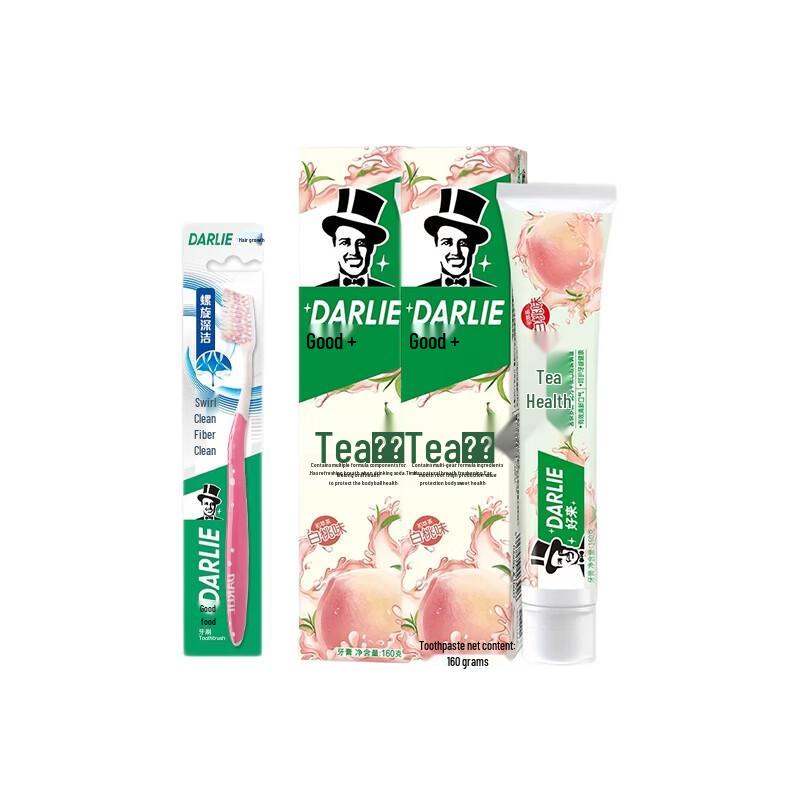 Darlie Tea Care White Peach Toothpaste & Toothbrush Set