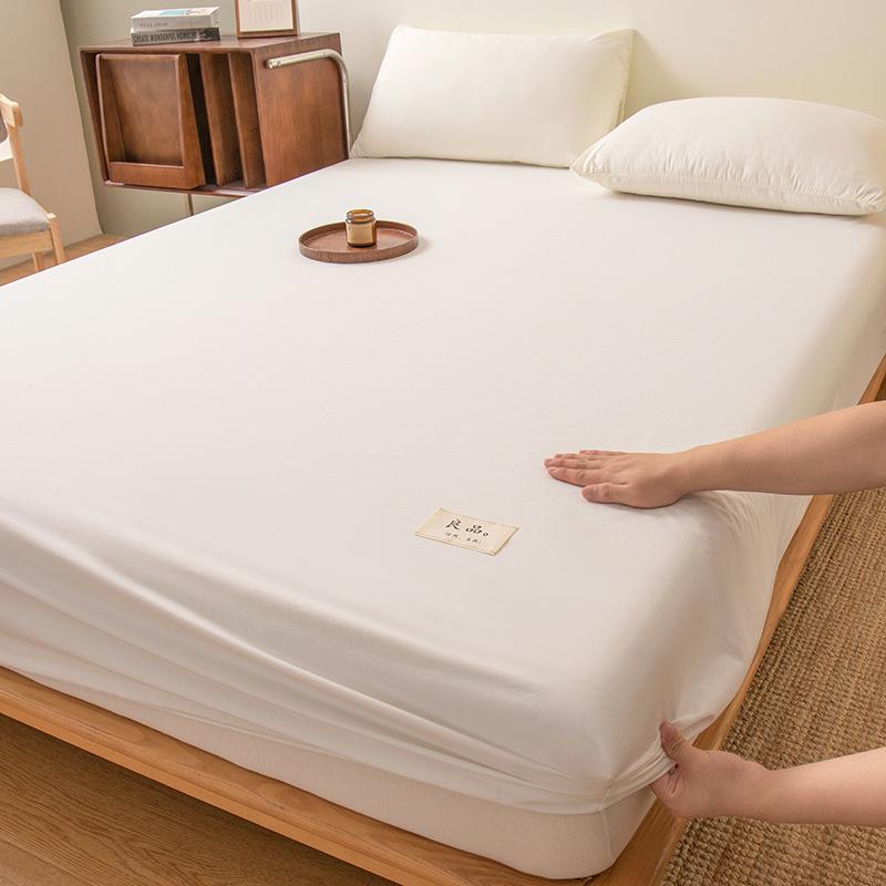 Class A Washed Cotton Waterproof Urine-Proof Mattress Single-Piece Bedspread Dust-Proof Simmons Mattress Protective Cover Mattress Anti-Dirt Cover