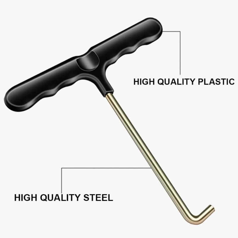 Heavy Type Shape Trampolines Spring Pullers Hook Tool Durability Steel Construction for Secure Bounce Equipment Assembly