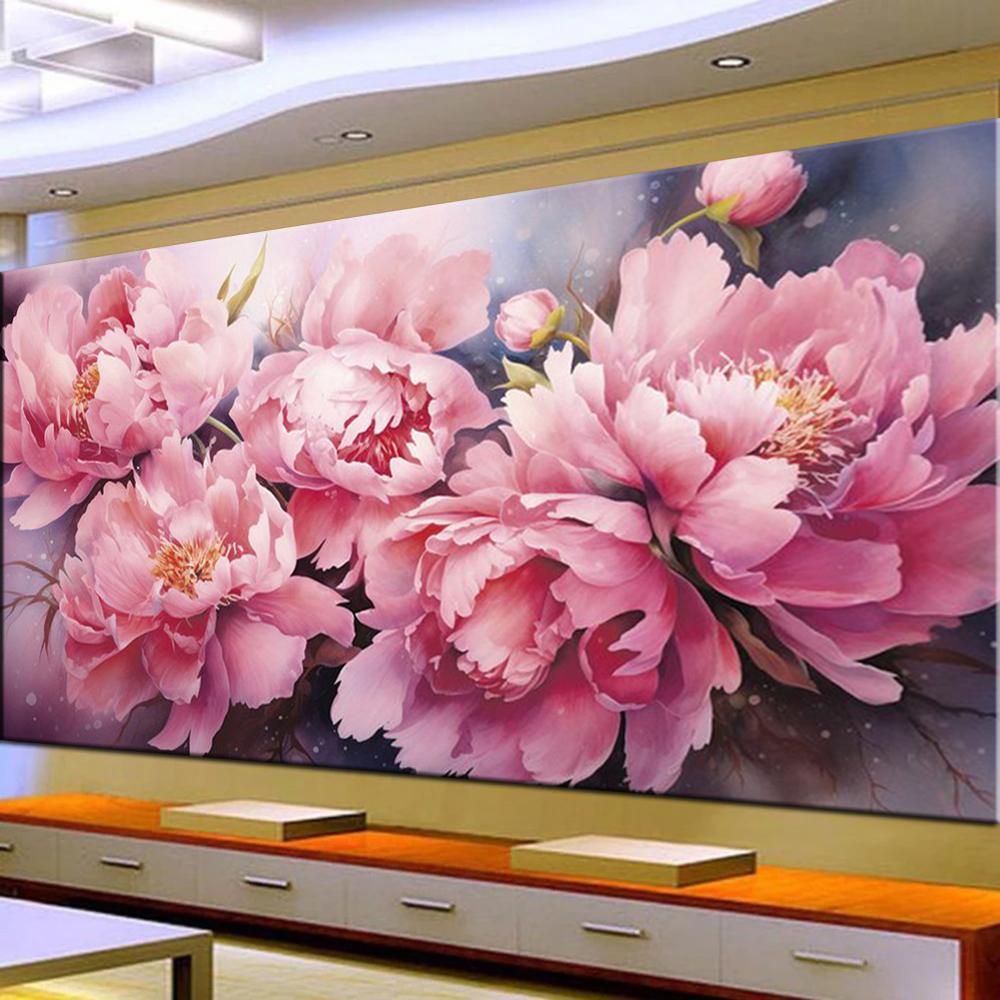 Full Square/Round Drill 5D DIY pictură cu diamante frumoși bujori imagine diamant broderie punct de cruce Home Decor J3762