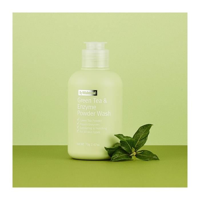 BY WISHTREND Poudre Nettoyante Exfoliant Doux Thé Vert Green Tea & Enzyme Powder Wash 110g