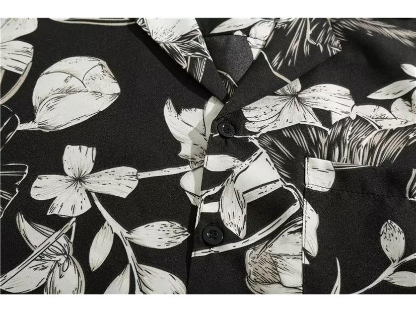 Unisex Avocado Green Hawaiian Short-Sleeve Shirt - Summer Casual Style