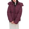 Ladies' Fashionable Solid Color Long Sleeved Loose Warm Hooded Jacket