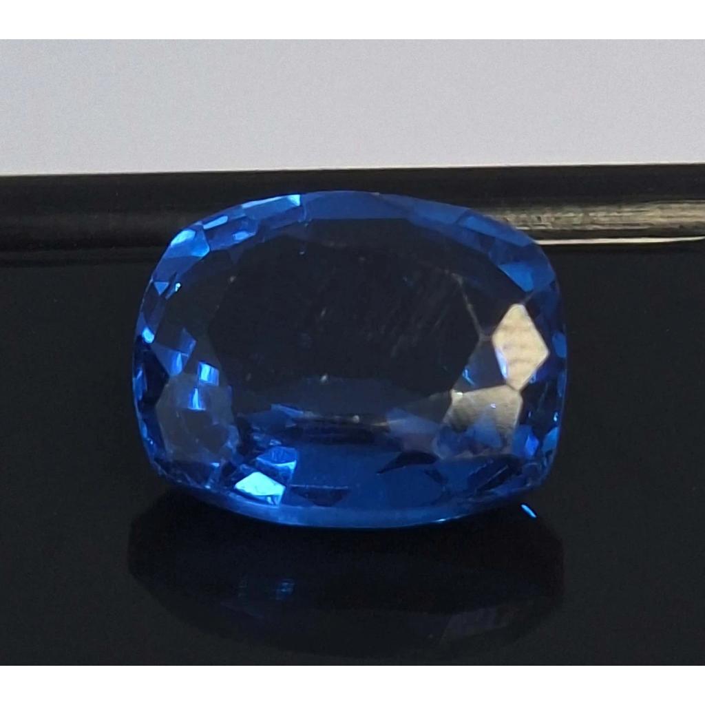 6-8 Ct Natural Blue Indicolite Tourmaline Cushion Cut Stunning Loose Gemstone