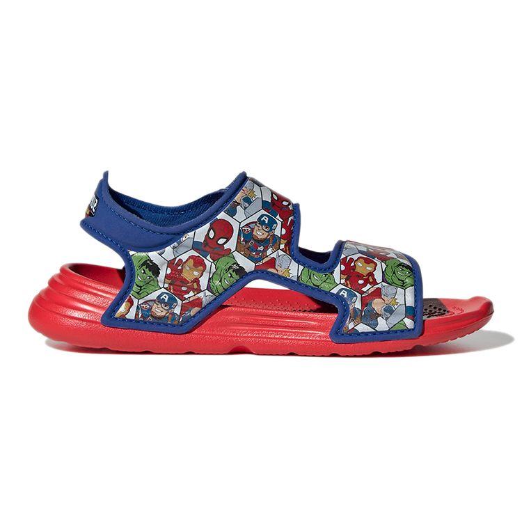 Adidas Marvel X  Adventures Comfortable Versatile Non-Slip Sandals Kids Sandals Blue Red GY5532