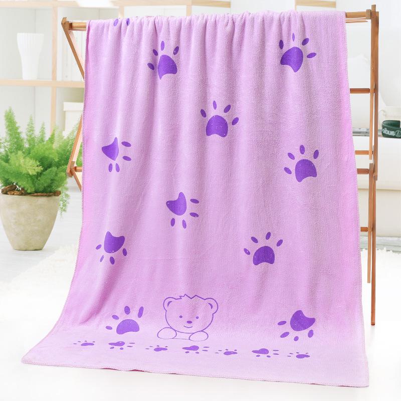 Children's Quick-Dry Absorbent Microfiber Beach Towel with Rabbit Print