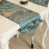 Nordic Modern Textured Table Flag Flowing Sand Painting Long Table Cloths High End Jacquard Fringe Tea Table Runner Home Hotel Club Decoration