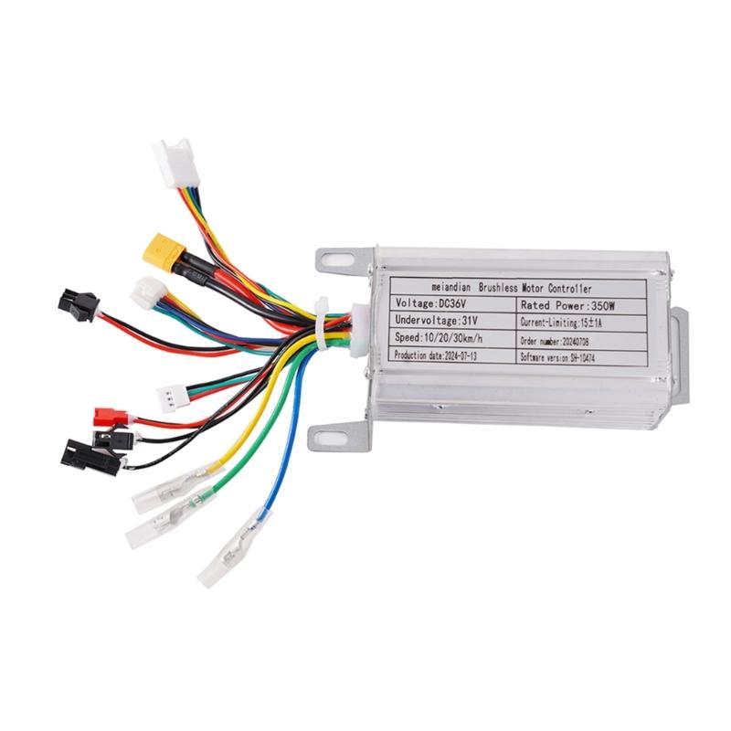 High Performances Intelligent 36V 350W Scooter Brushless Controller Kit Include Meter Extension Cord and Lighting System