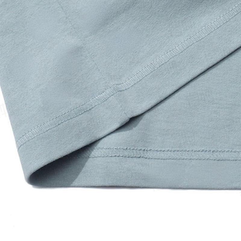 Lining Dazzling Star Print Round Neck Short Sleeve Striped Solid Color Comfortable Shorts Casual Sports Suit Unisex Suit AHSU969-1+YAPV001-1