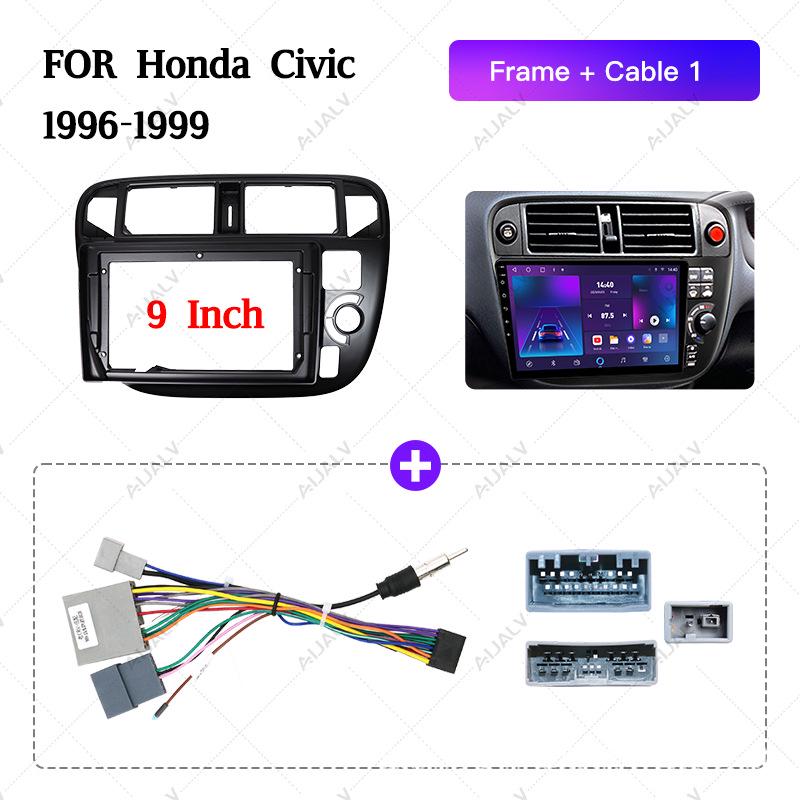 9-inch Android Navigation Faceplate for 1996-1999 Honda Civic RHD.