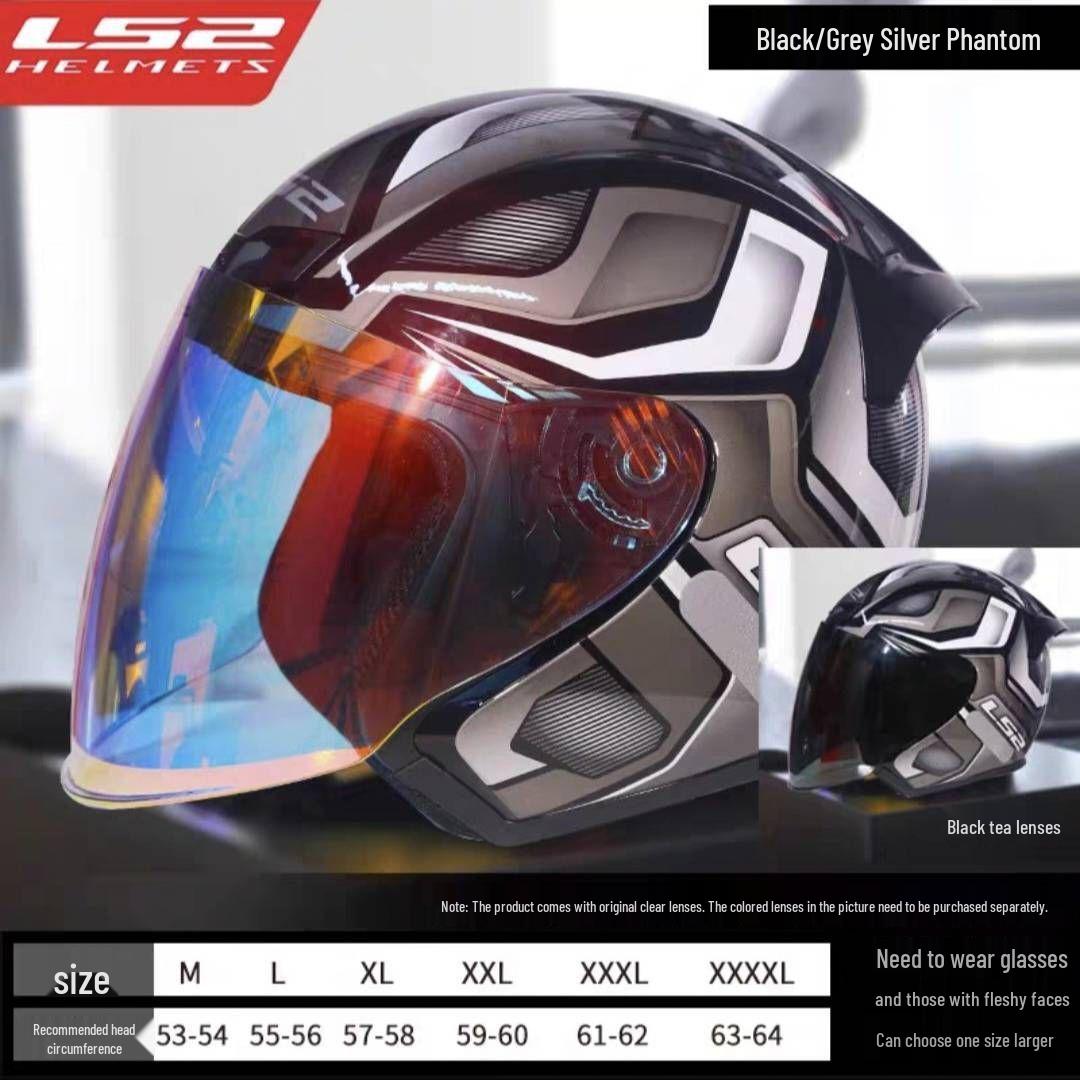 

F608 3/4 Motorcycle Helmet: Universal Fit for Large Head, 3C Certified, Breathable, Warm.