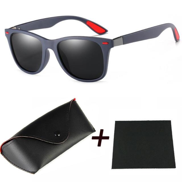 

Поляризационные солнцезащитные очки для мужчин и женщин, модные квадратные солнцезащитные очки с антибликовым покрытием, солнцезащитные очки для рыбалки и велоспорта, UV400 с подарком