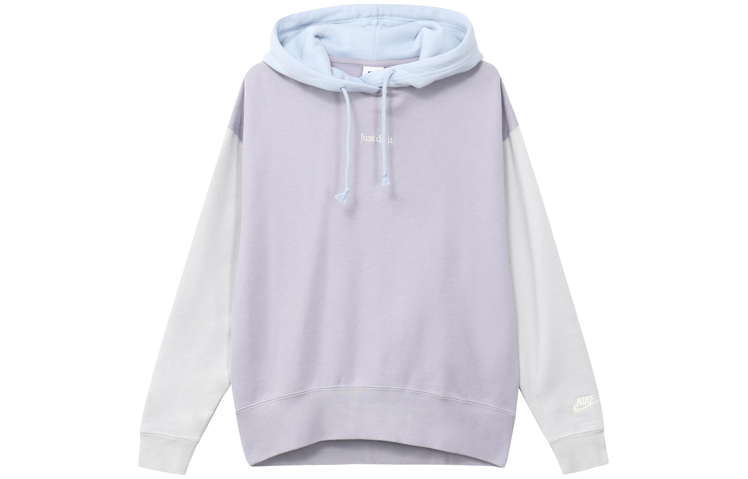 

Nike Sportswear Embroidery Logo Multicolor Sports Thermal Thickened And Fleece Lined Hooded Pullover Sweatshirt Winter DO6961-521 XL