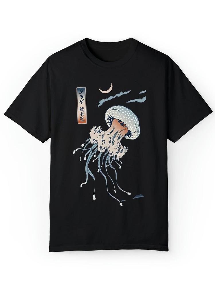 

Jellyfish Pattern Print Men S Short Sleeve Comfy T-shirt, Graphic Tee Men S Summ 4XL
