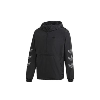 Originals Trefoil Regen WB Half-Zip Casual Jacket Men Outerwear Black GE1307