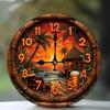 Acrylic Quiet Not Ticking Wall Clock Colorful Art Print Easy Mounting Perfect For Kitchen Living Space Decoration