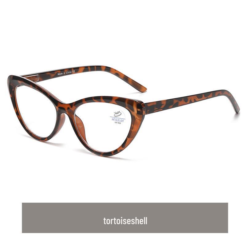 New Fashion Women's Anti-Blue Light Reading Glasses with Bag – European & American Style, Floral Design, Anti-Presbyopia.